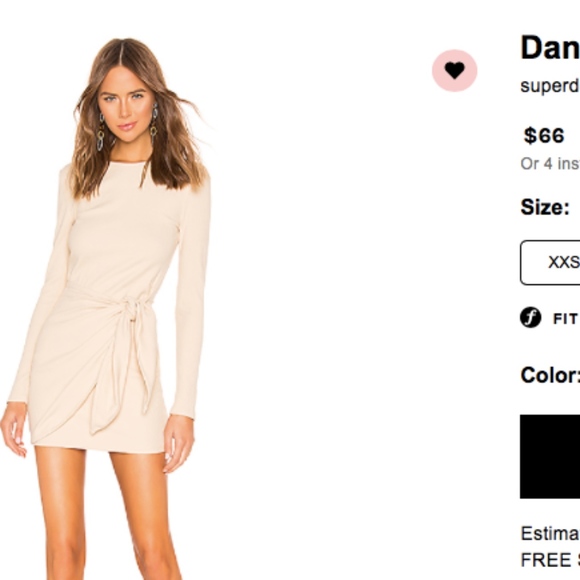 Superdown dana wrap mini dress Clearance